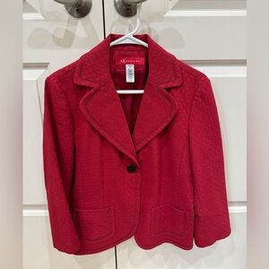 Anne Klein Blazar Red with Black Top Stitching